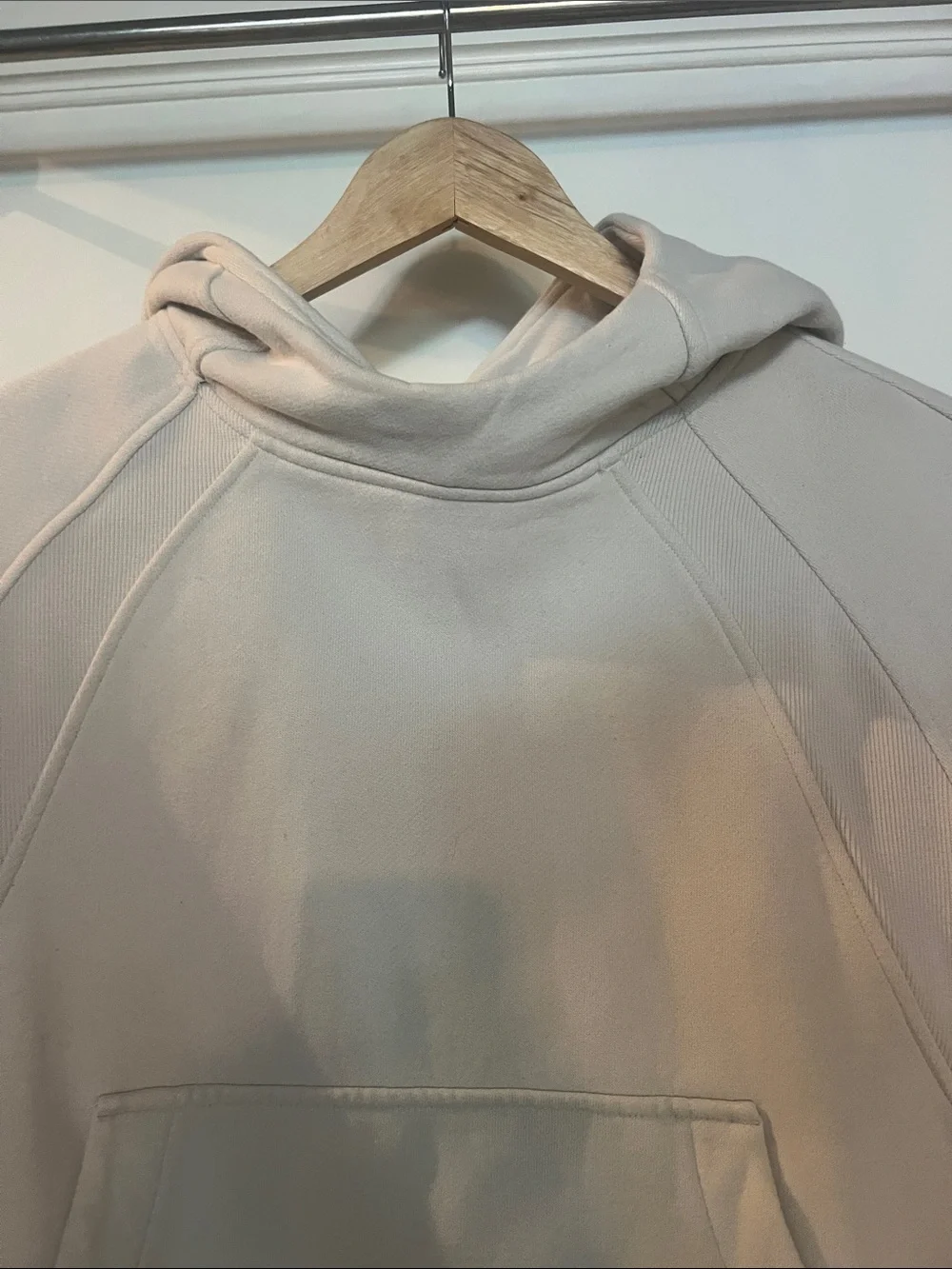 lululemon athletica Cream Hooded Pullover Sweatshirt